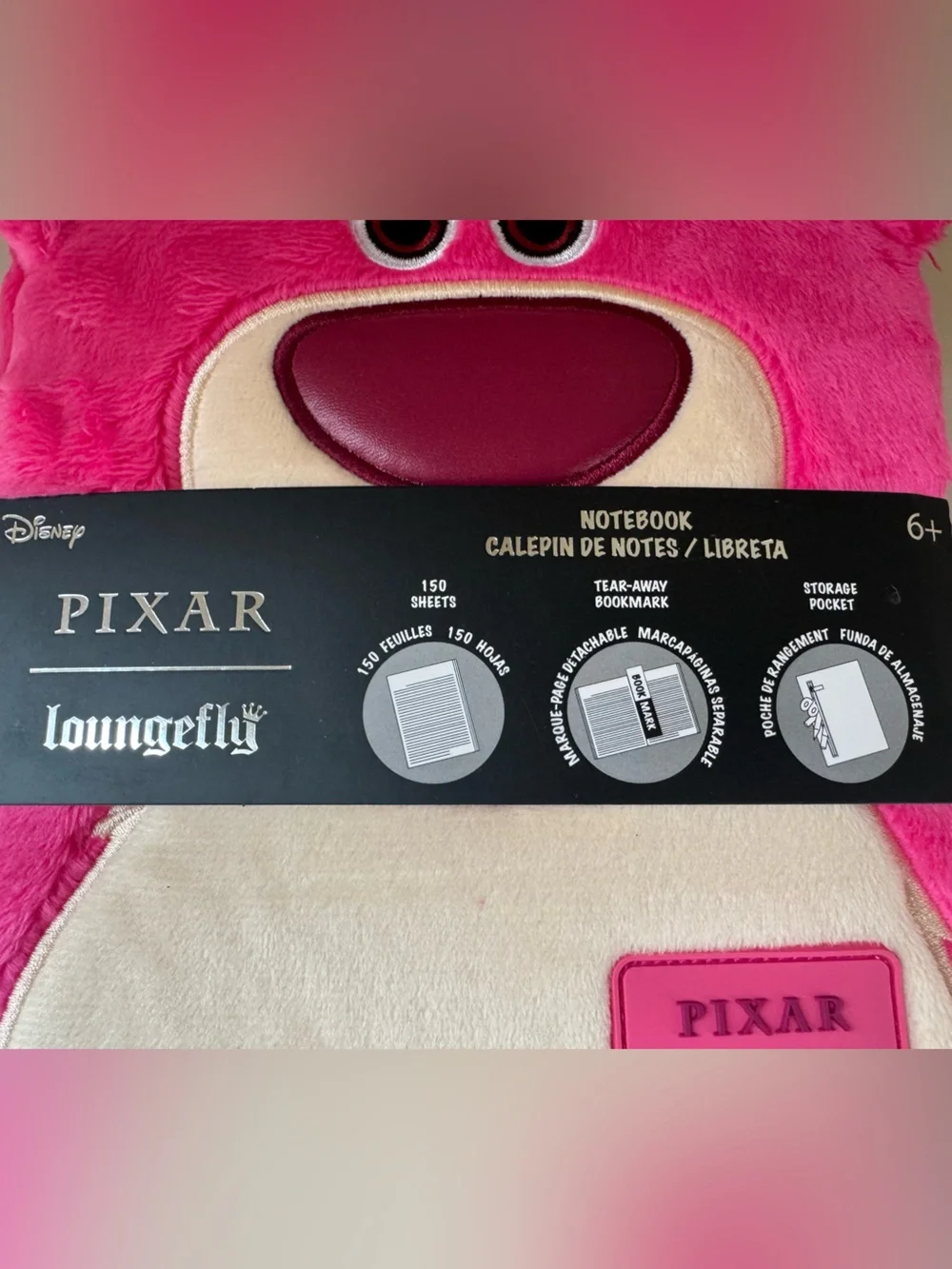 Loungefly Disney Pixar Toy Story Lotso Fuzzy Journal / Notebook